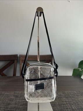PINK Victoria's Secret Clear Crossbody with Black Trim